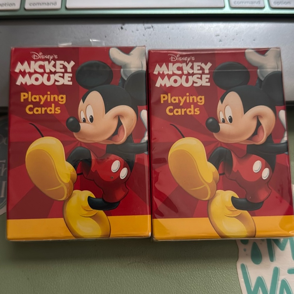 2 sets of Mickey Mouse Bicycle playing cards - new!